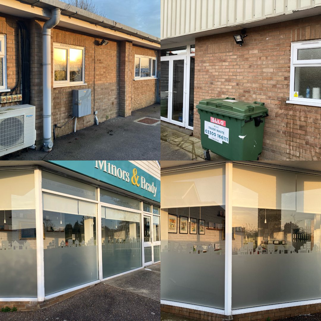 Commercial shopfront and exterior clean in Lowestoft